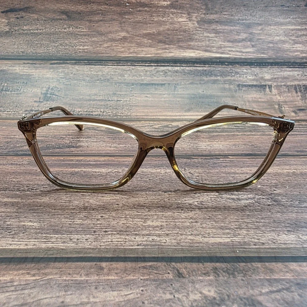 Coach HC6146U Transparent Brown Cat Eye Eyeglass Frames 53-16-140 Designer